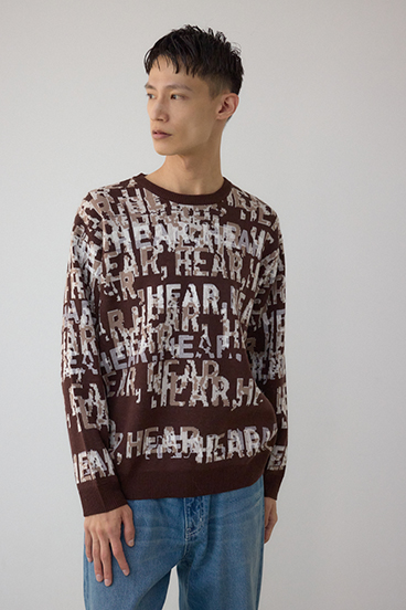 総ロゴペイントニットトップス 詳細画像