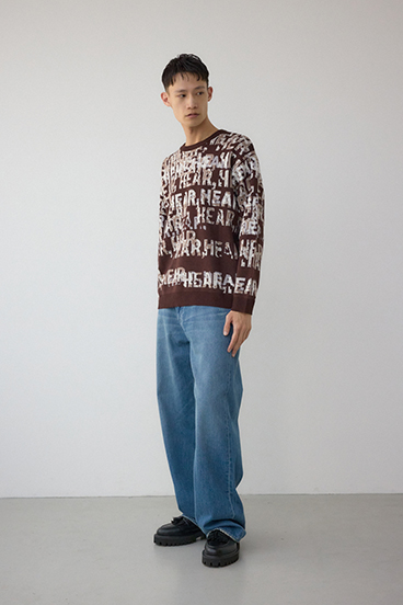 総ロゴペイントニットトップス 詳細画像