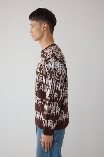 総ロゴペイントニットトップス 詳細画像