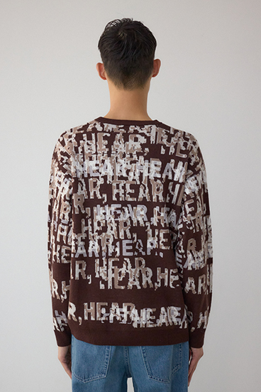 総ロゴペイントニットトップス 詳細画像