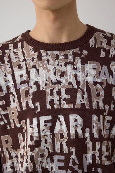 総ロゴペイントニットトップス 詳細画像