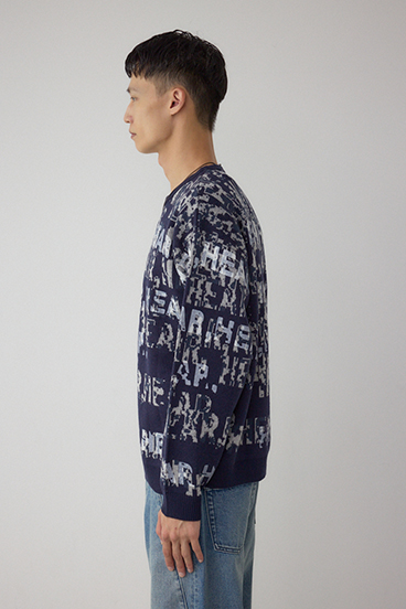 総ロゴペイントニットトップス 詳細画像