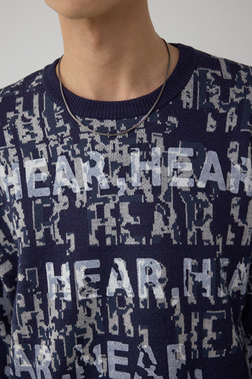 総ロゴペイントニットトップス 詳細画像