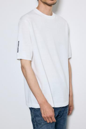 バック刺繍半袖ニットトップス 詳細画像