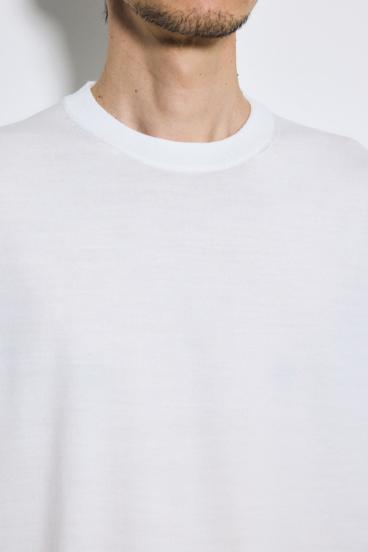 バック刺繍半袖ニットトップス 詳細画像