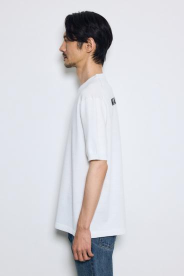 バック刺繍半袖ニットトップス 詳細画像