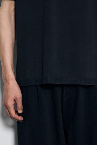 バック刺繍半袖ニットトップス 詳細画像