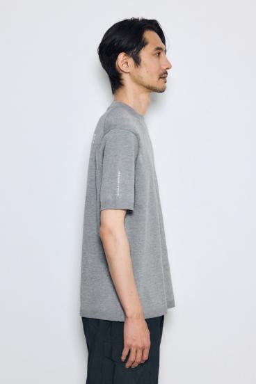 バック刺繍半袖ニットトップス 詳細画像