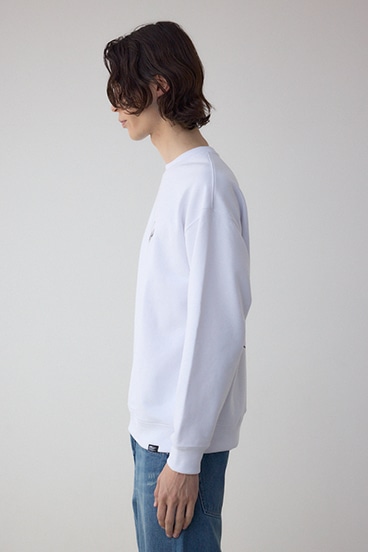 筆記体バックプリント裏毛トップス 詳細画像