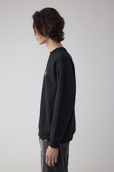 筆記体バックプリント裏毛トップス 詳細画像