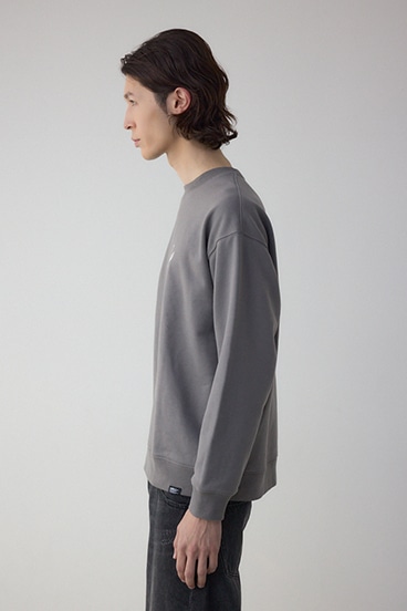 筆記体バックプリント裏毛トップス 詳細画像