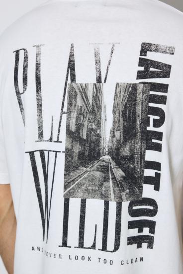 バーティカルグラフィックTシャツ 詳細画像