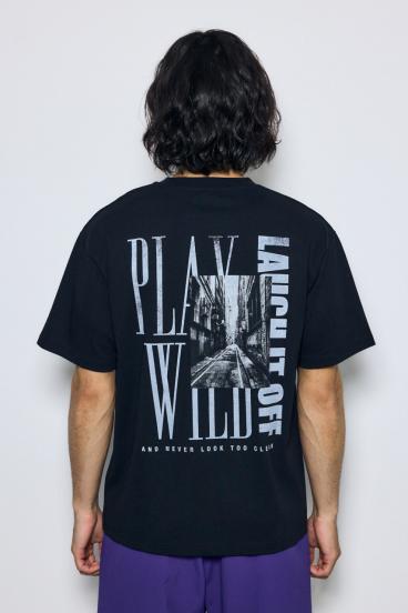 バーティカルグラフィックTシャツ 詳細画像
