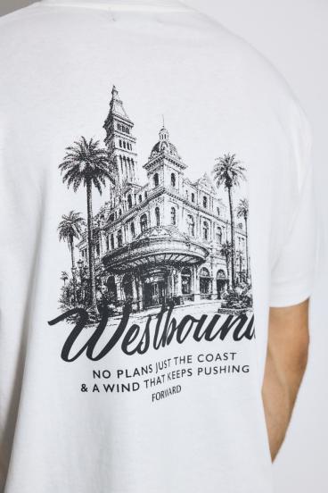 リゾートバックグラフィックTシャツ 詳細画像