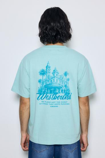 リゾートバックグラフィックTシャツ 詳細画像