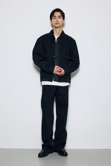 AZUL DENIM ダメージワイドデニム 詳細画像