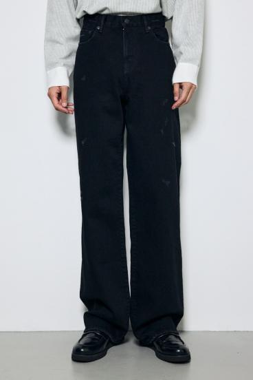 AZUL DENIM ダメージワイドデニム 詳細画像