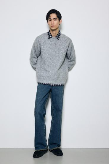 AZUL DENIM ダメージワイドデニム 詳細画像