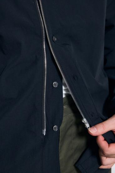 ジップアップ長袖シャツ 詳細画像