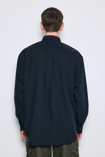 ジップアップ長袖シャツ 詳細画像