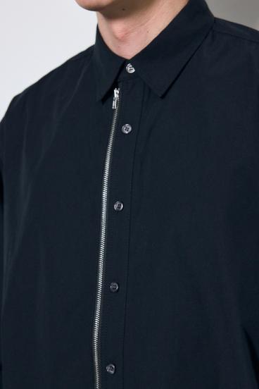 ジップアップ長袖シャツ 詳細画像