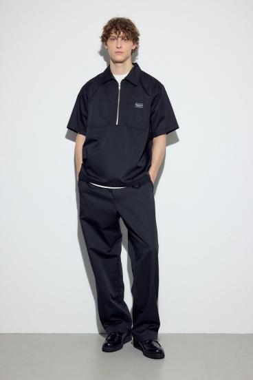 ハーフジップワークシャツ 詳細画像