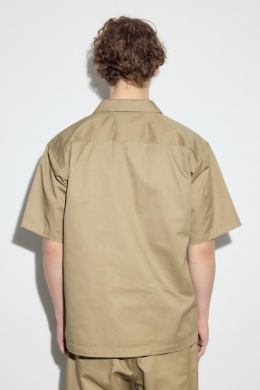 ハーフジップワークシャツ 詳細画像