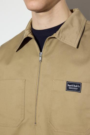 ハーフジップワークシャツ 詳細画像