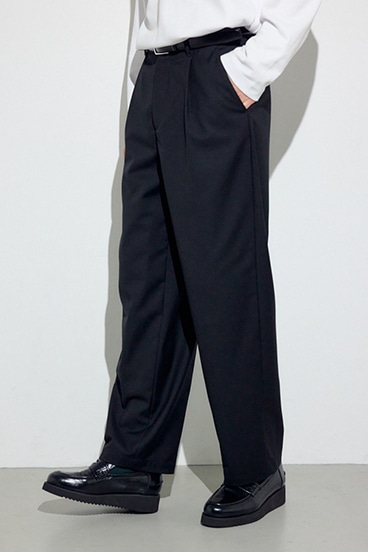 【SS先行アイテム】ワンタックワイドスラックス
