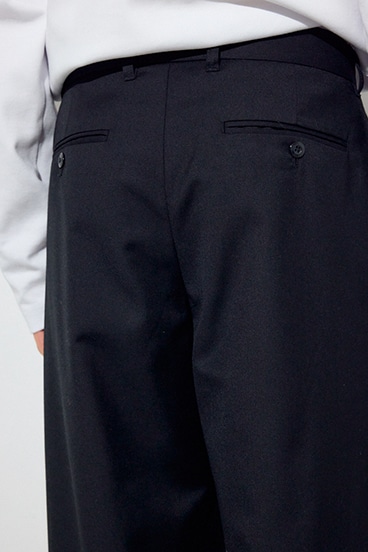 【SS先行アイテム】ワンタックワイドスラックス 詳細画像