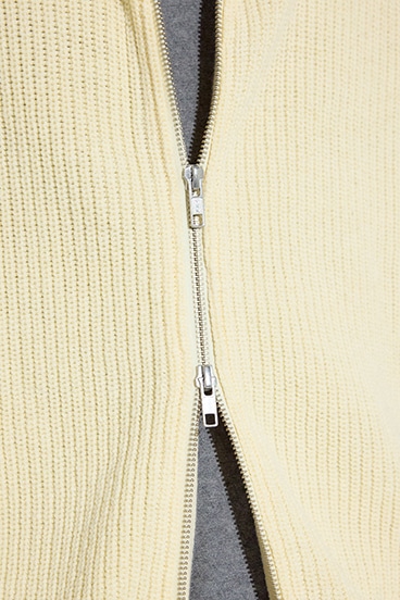 【SS先行アイテム】スタンドカラーWジップニット 詳細画像