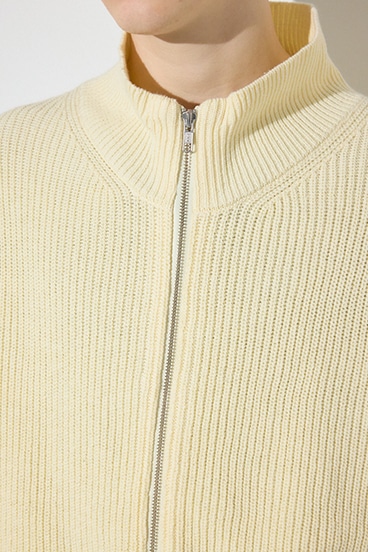 【SS先行アイテム】スタンドカラーWジップニット 詳細画像