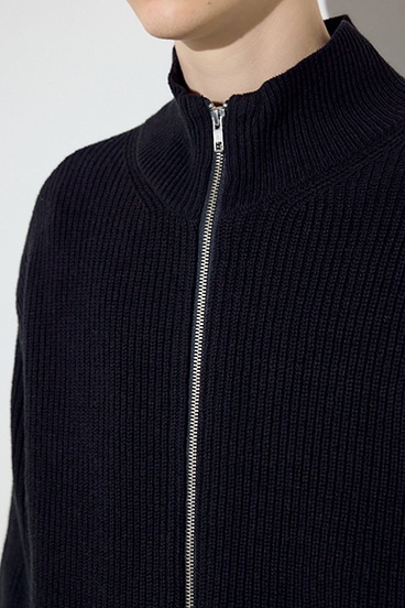 【SS先行アイテム】スタンドカラーWジップニット 詳細画像