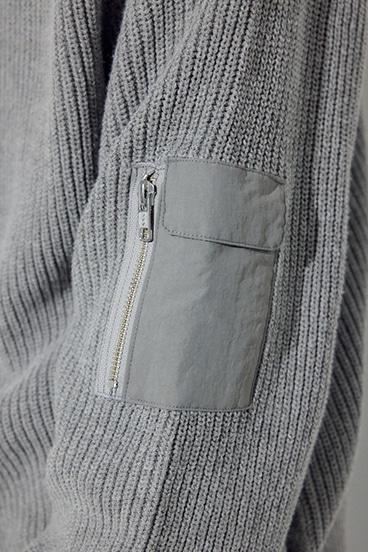 【SS先行アイテム】スタンドカラーWジップニット 詳細画像