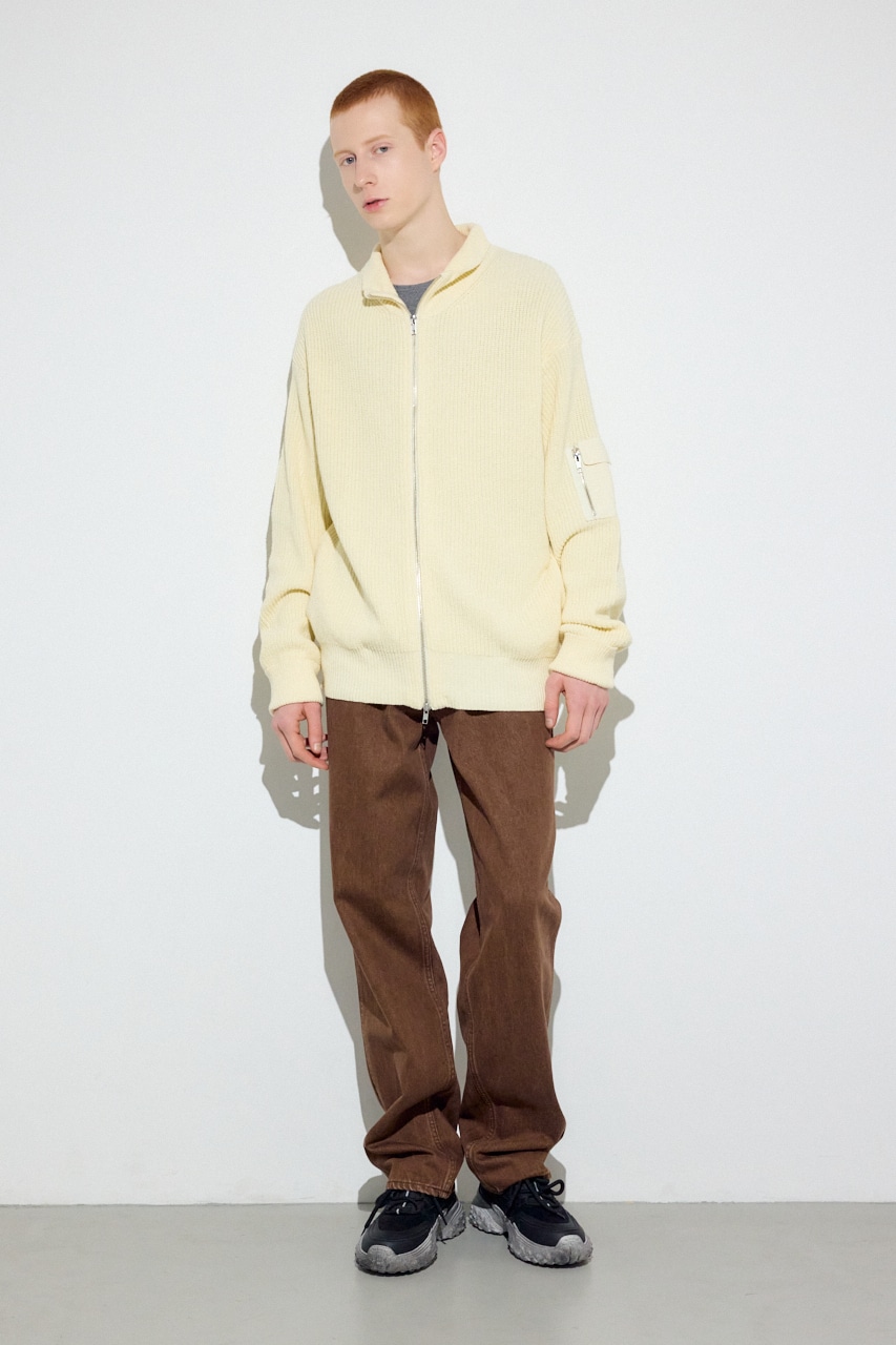 最終値下げ‼️SATUR ニットジップアウター zip up SATUR(セター) - 海外通販のBUYMA