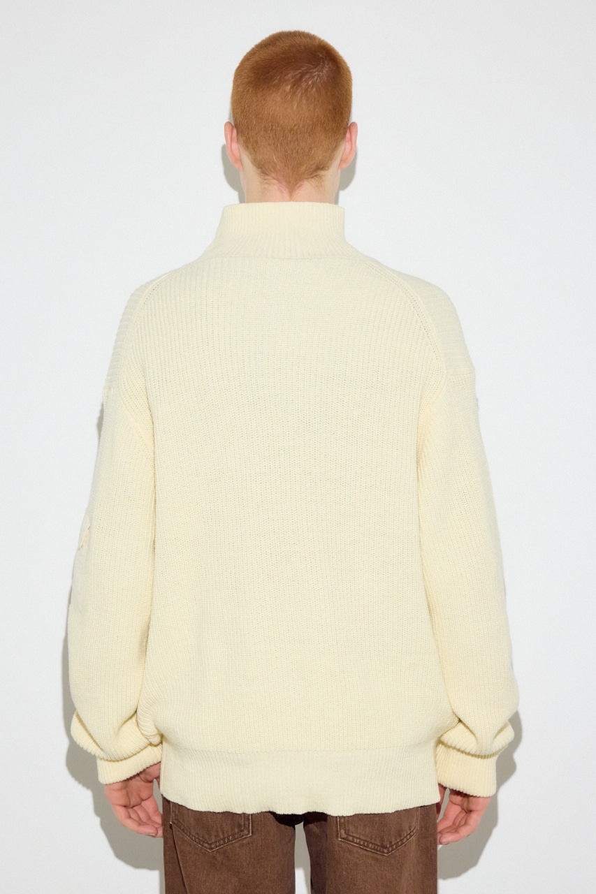 S。ohga 新品　ジップカラーニット SS先行アイテム】スタンドカラーWジップニット｜MEN｜251JSN70-0241