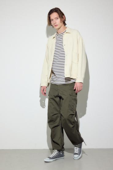 ボーダー長袖トップス 詳細画像