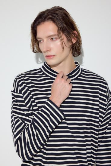 ボーダー長袖トップス