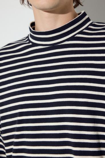 ボーダー長袖トップス 詳細画像