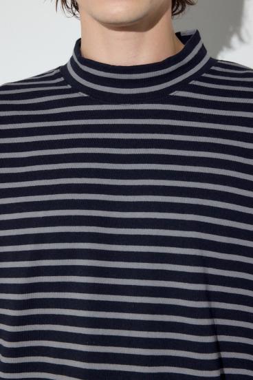 ボーダー長袖トップス 詳細画像