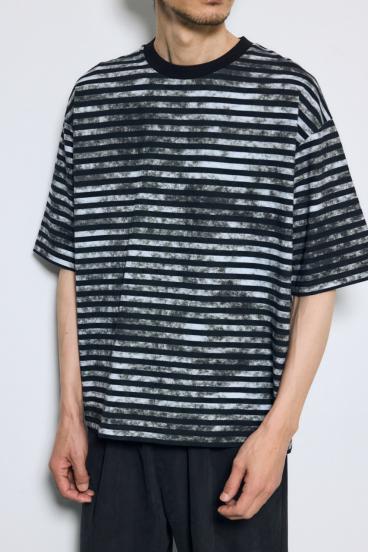 かすれボーダーTシャツ