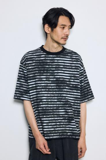 かすれボーダーTシャツ