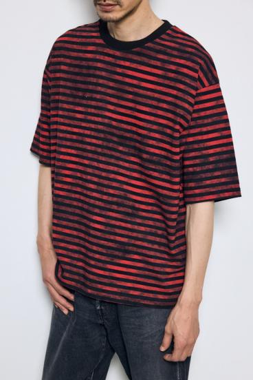 かすれボーダーTシャツ