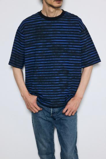 かすれボーダーTシャツ