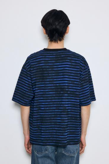 かすれボーダーTシャツ 詳細画像