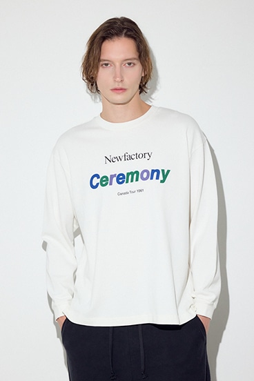 よし SS先行アイテム】CEREMONY長袖Tシャツ｜MEN｜251JSN90-1601｜AZUL BY