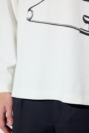 【SS先行アイテム】SAFETY PIN長袖Tシャツ 詳細画像