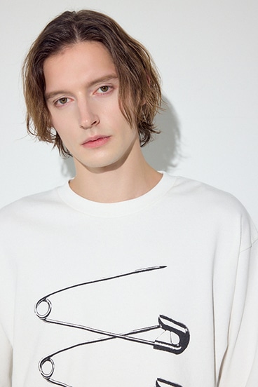 【SS先行アイテム】SAFETY PIN長袖Tシャツ