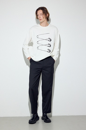 【SS先行アイテム】SAFETY PIN長袖Tシャツ 詳細画像