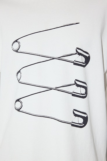 【SS先行アイテム】SAFETY PIN長袖Tシャツ 詳細画像